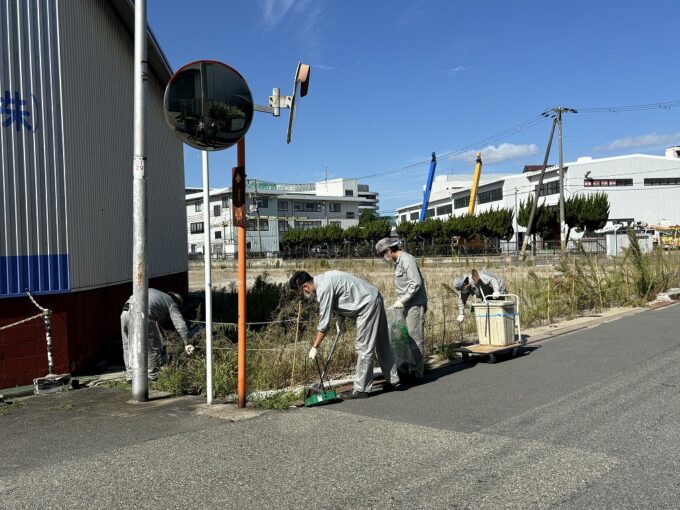 ゴミ拾い 新人同行